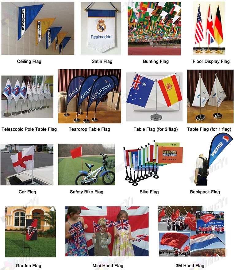 Custom Print Outdoor Advertising Display leaf/Bow/Teardrop/Vetical/Feather/Swooper/Beach Sports Event Pole Flying Flag